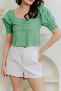 Autumn High Waisted Short in White (XS)