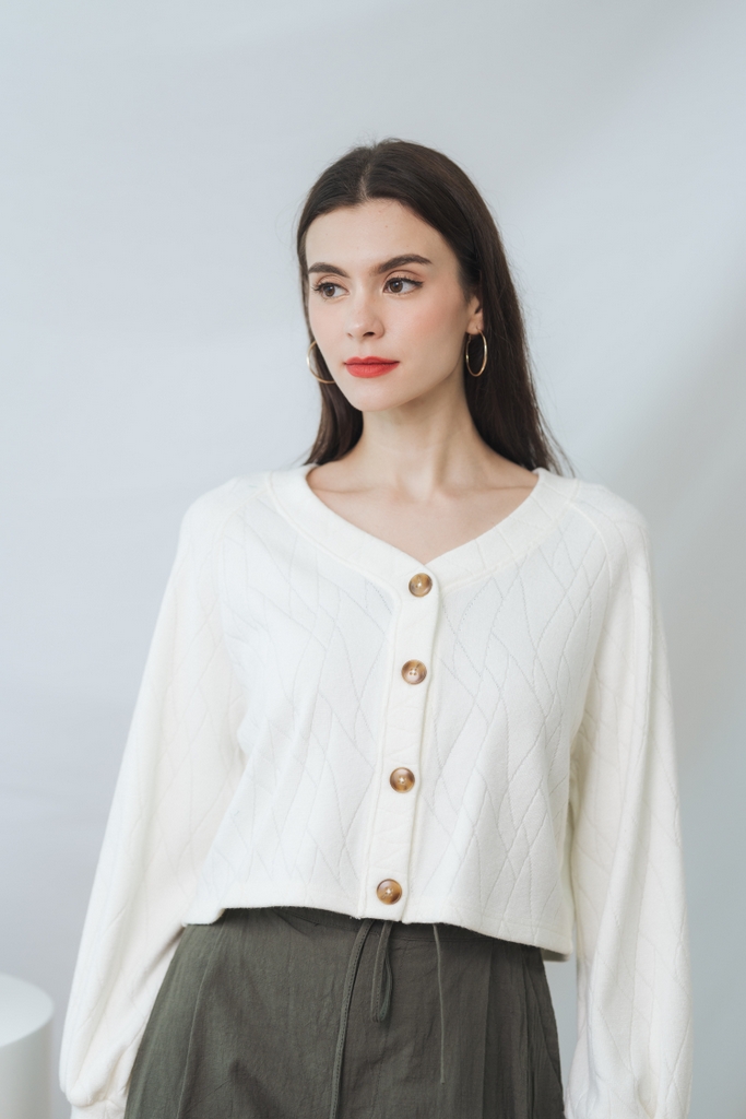 White button down new arrivals cardigan