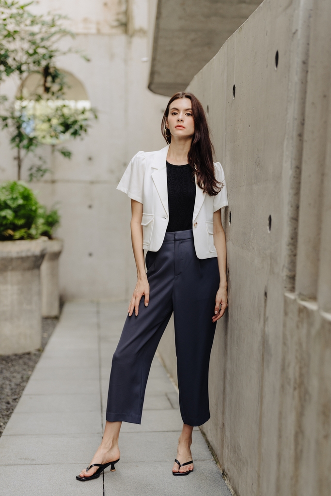 White blazer new arrivals no sleeves