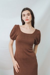 Dakotah Knit Dress in Brown