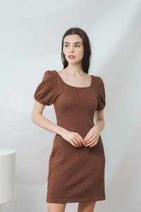 Dakotah Knit Dress in Brown