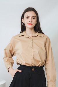 Colleen Button Shirt in Sand