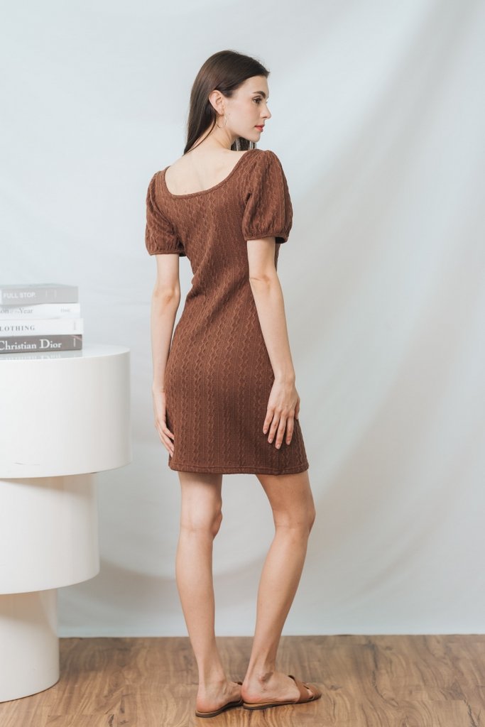 Dakotah Knit Dress in Brown