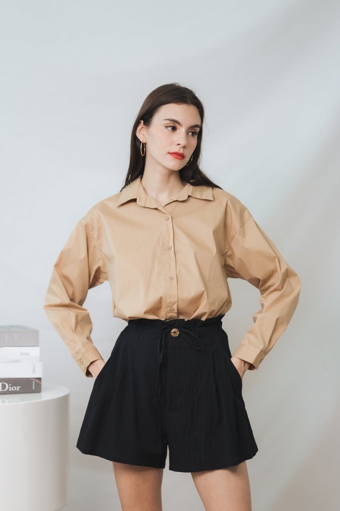 Colleen Button Shirt in Sand