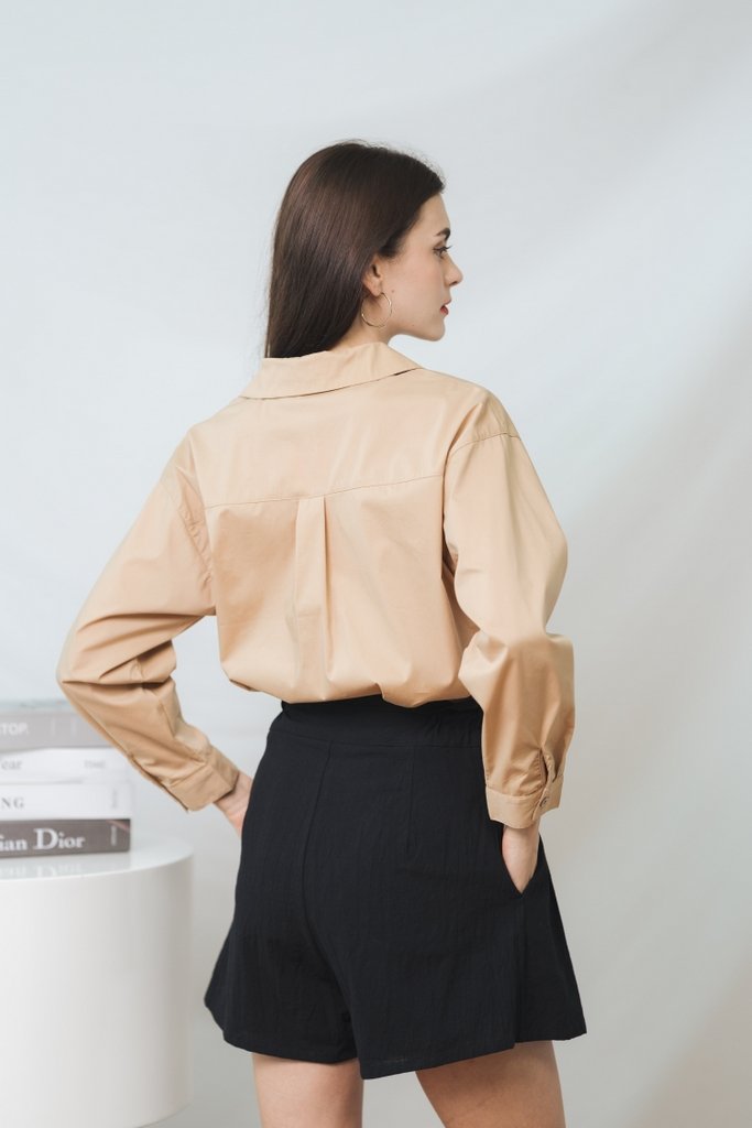 Colleen Button Shirt in Sand