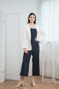 Annette Tailored Blazer in White (L)