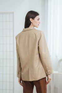 Annette Tailored Blazer in Khaki (L)