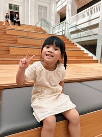 Blaise Embroidery Kids Dress in Cream