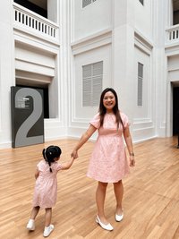 Blaise Embroidery Kids Dress in Pink 