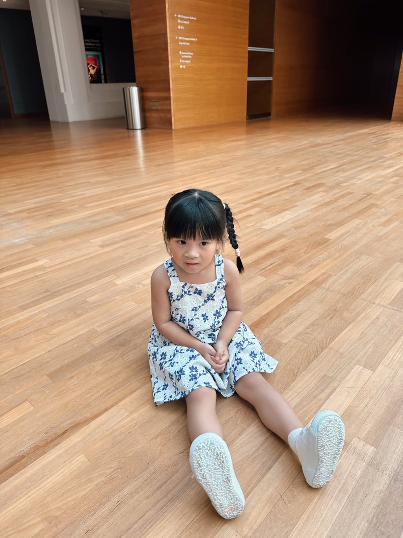 Evalina Eyelet Kids Dress in Navy