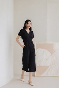 Allegra Work Jumpsuit in Black (XS)