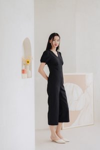 Allegra Work Jumpsuit in Black (XS)