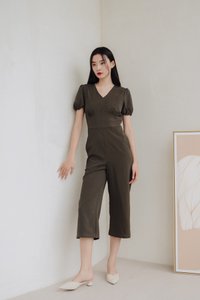 Allegra Work Jumpsuit in Olive