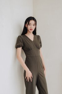 Allegra Work Jumpsuit in Olive