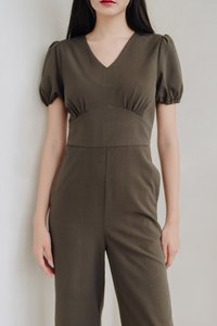 Allegra Work Jumpsuit in Olive
