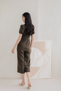 Allegra Work Jumpsuit in Olive