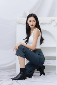 Calla Basic Ribbed Tank Top in White