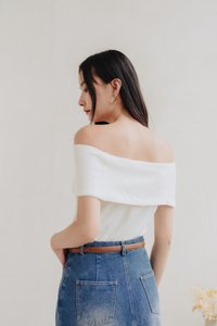 Ames Side Slits Denim Skirt (M)