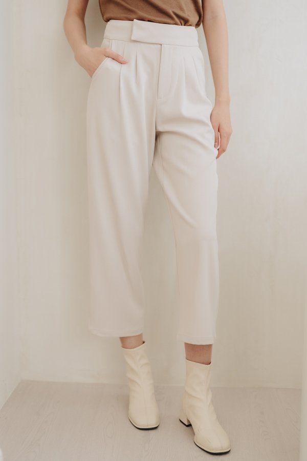Goldie High Waisted Pant in Sand 