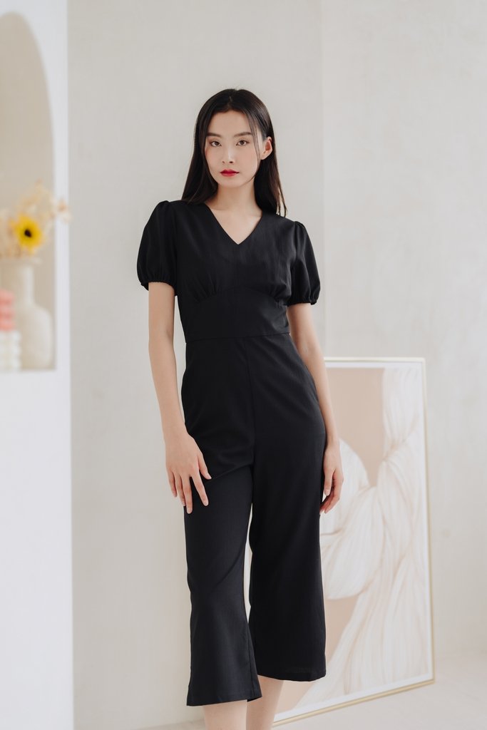 Allegra Work Jumpsuit in Black (XS)