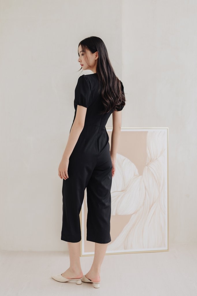 Allegra Work Jumpsuit in Black (XS)