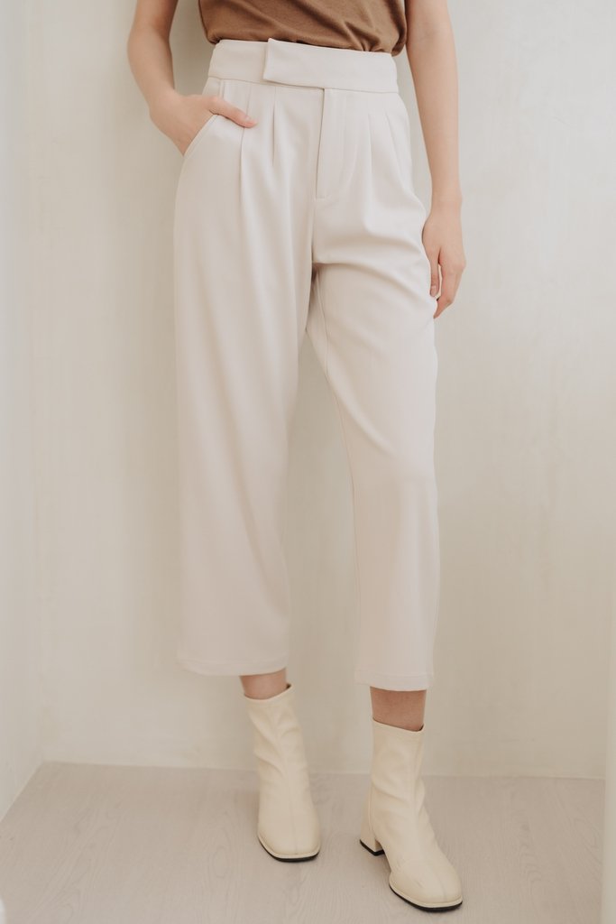 Goldie High Waisted Pant in Sand 