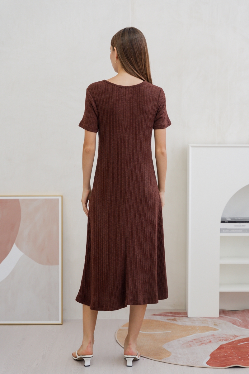 Ribbed cotton dress outlet