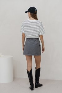 Hazelyn Cargo Pocket Skort In Grey (XS)