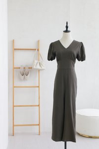 Allegra Work Jumpsuit in Olive