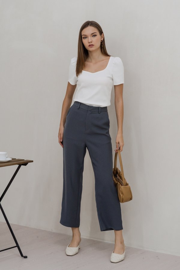 Adriana Tailored Pants in Grey (XS)