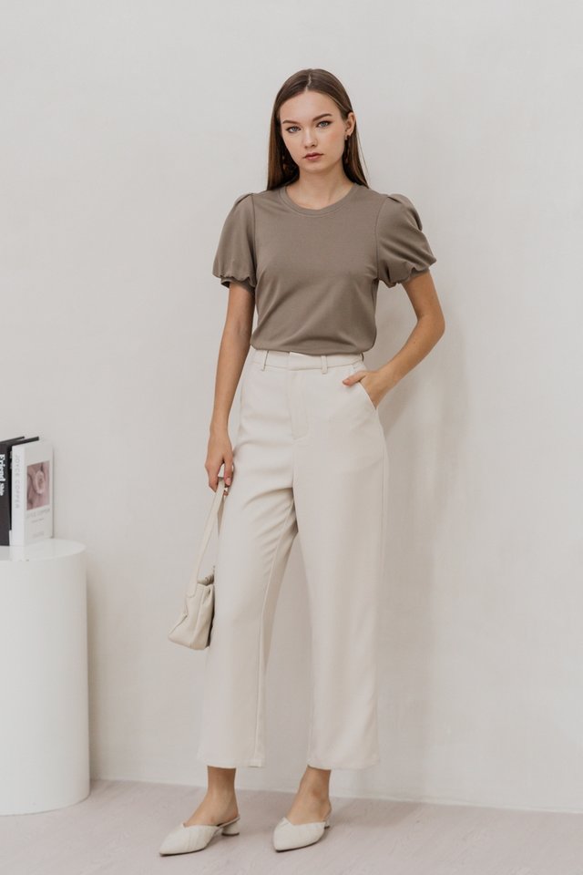 Adriana Tailored Pants in Clay