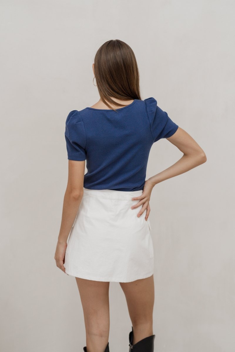 Hazelyn Cargo Pocket Skort In White (XS)