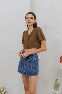 Liv Pocket Denim Skort (XS)