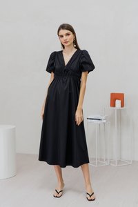 Jazzie Empire Maxi Dress in Black (XS)