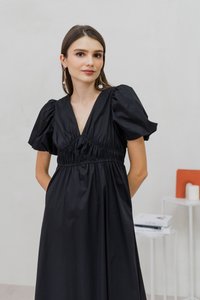 Jazzie Empire Maxi Dress in Black (XS)