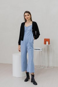 Winona Button Knit Cardigan in Black (XS)