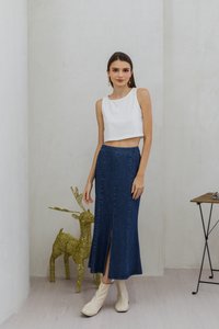 Sadie Basic Tank Top in White
