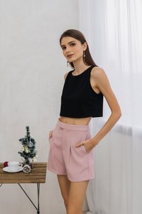 Sadie Basic Tank Top in Black