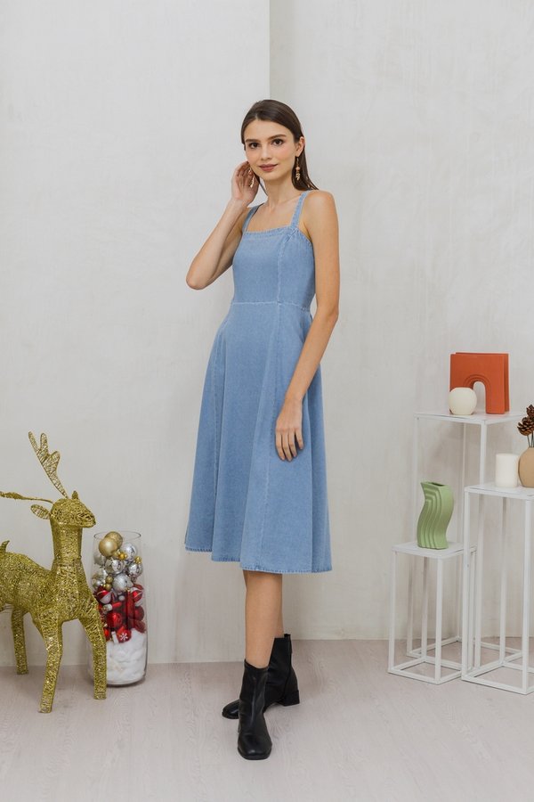 Eden Denim Midi Dress (XS)