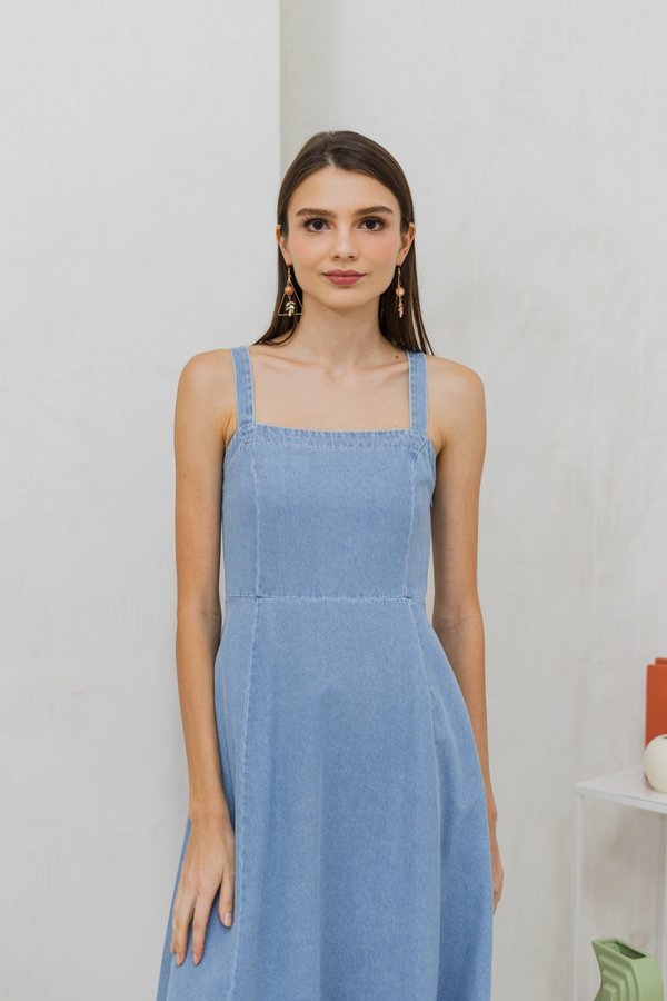 Eden Denim Midi Dress (XS)