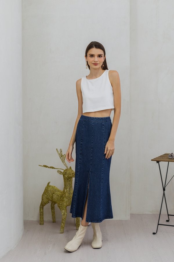 Sadie Basic Tank Top in White