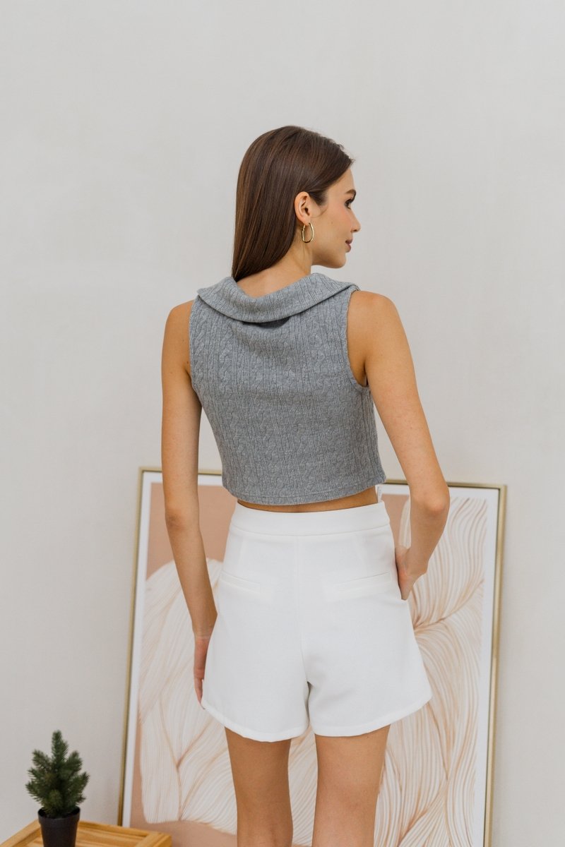 Deliah Tailored Shorts in White (XS)