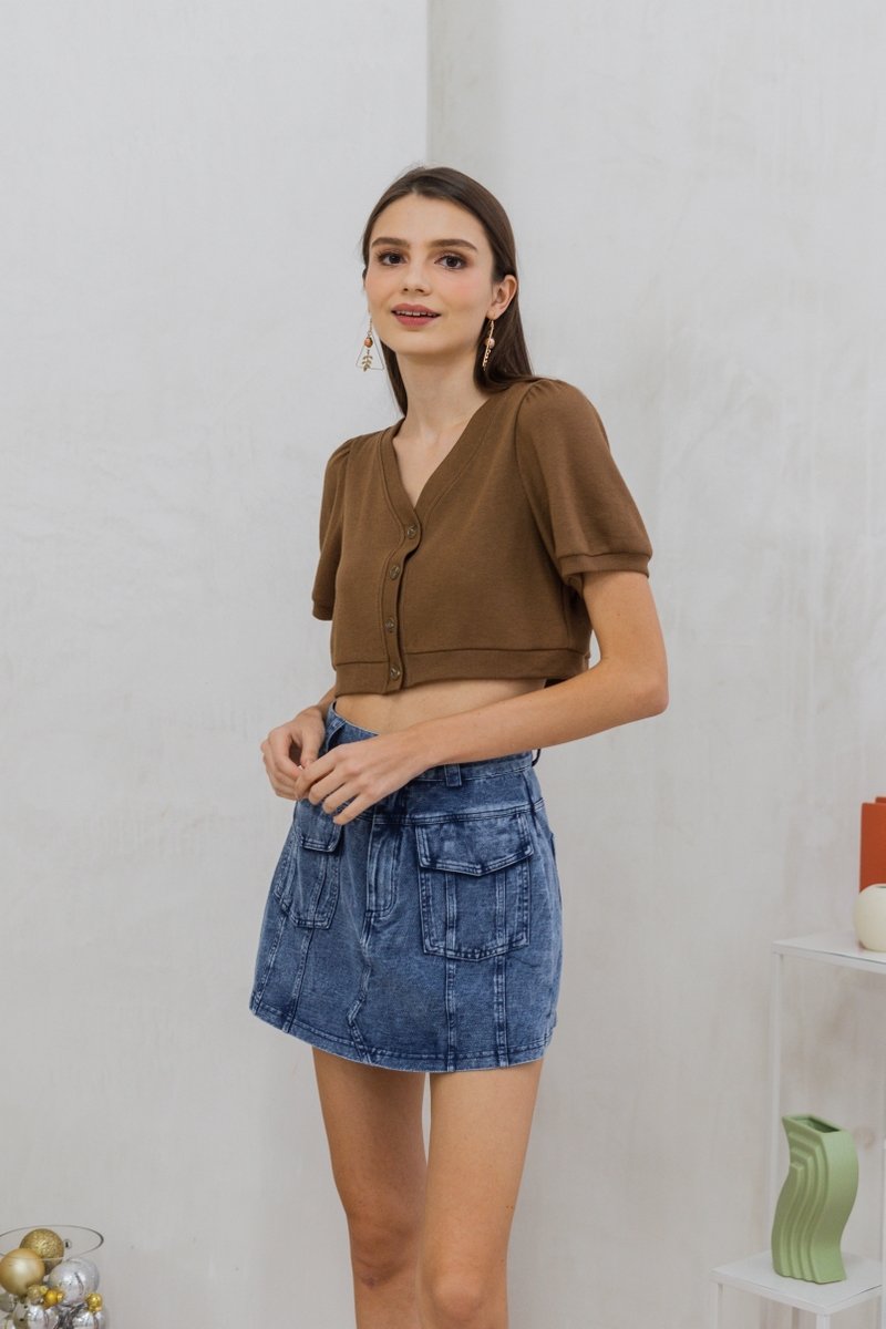 Liv Pocket Denim Skort (XS)