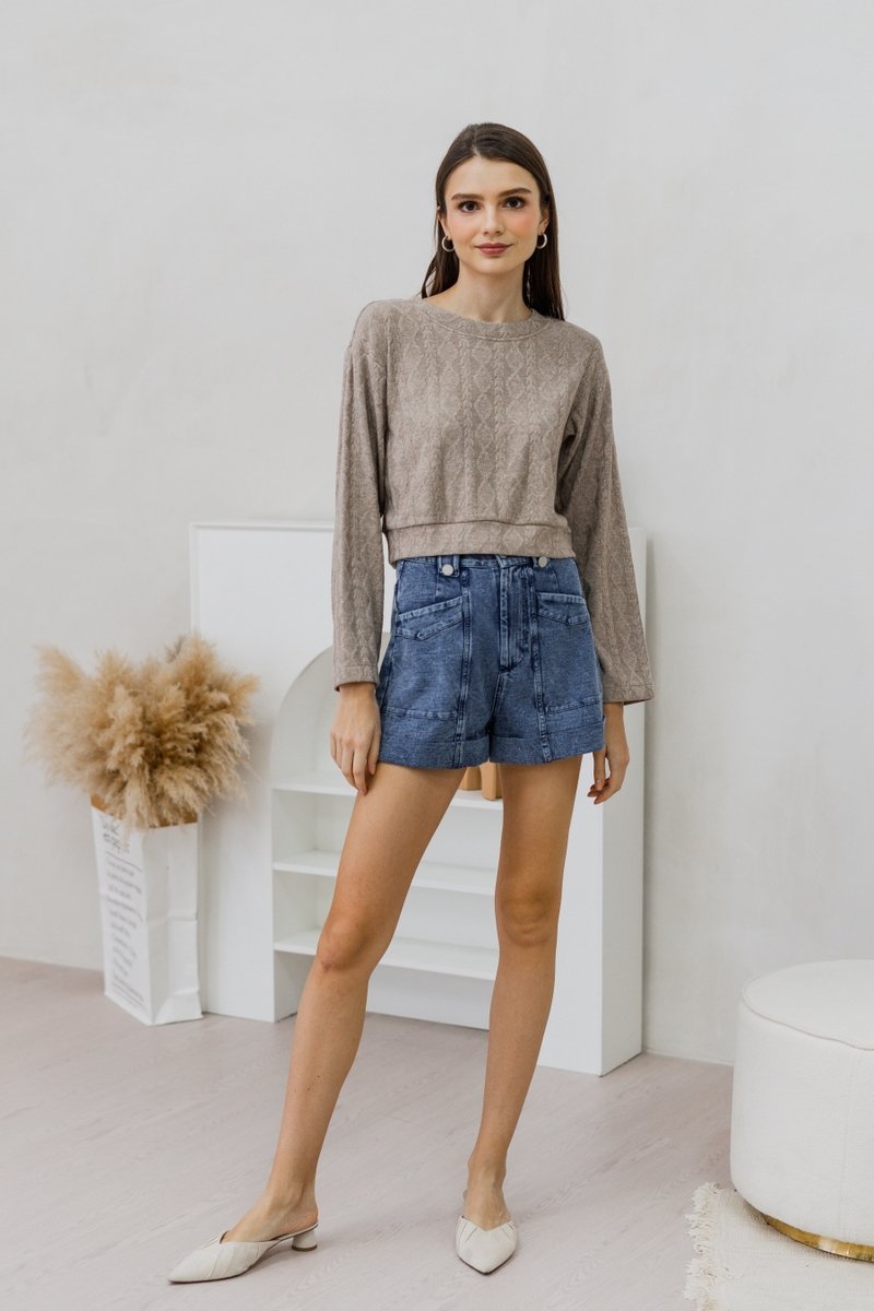 Latrice Relaxed Pocket Denim Shorts (XS)