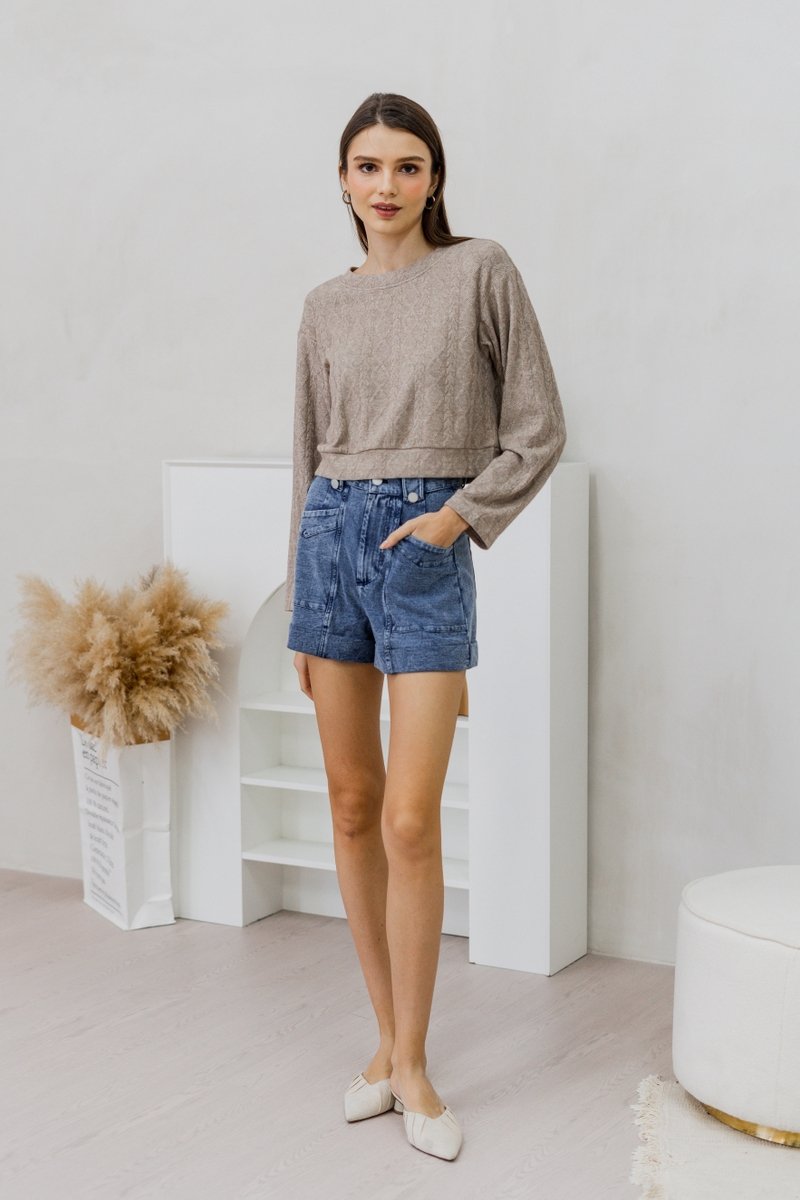 Latrice Relaxed Pocket Denim Shorts (XS)