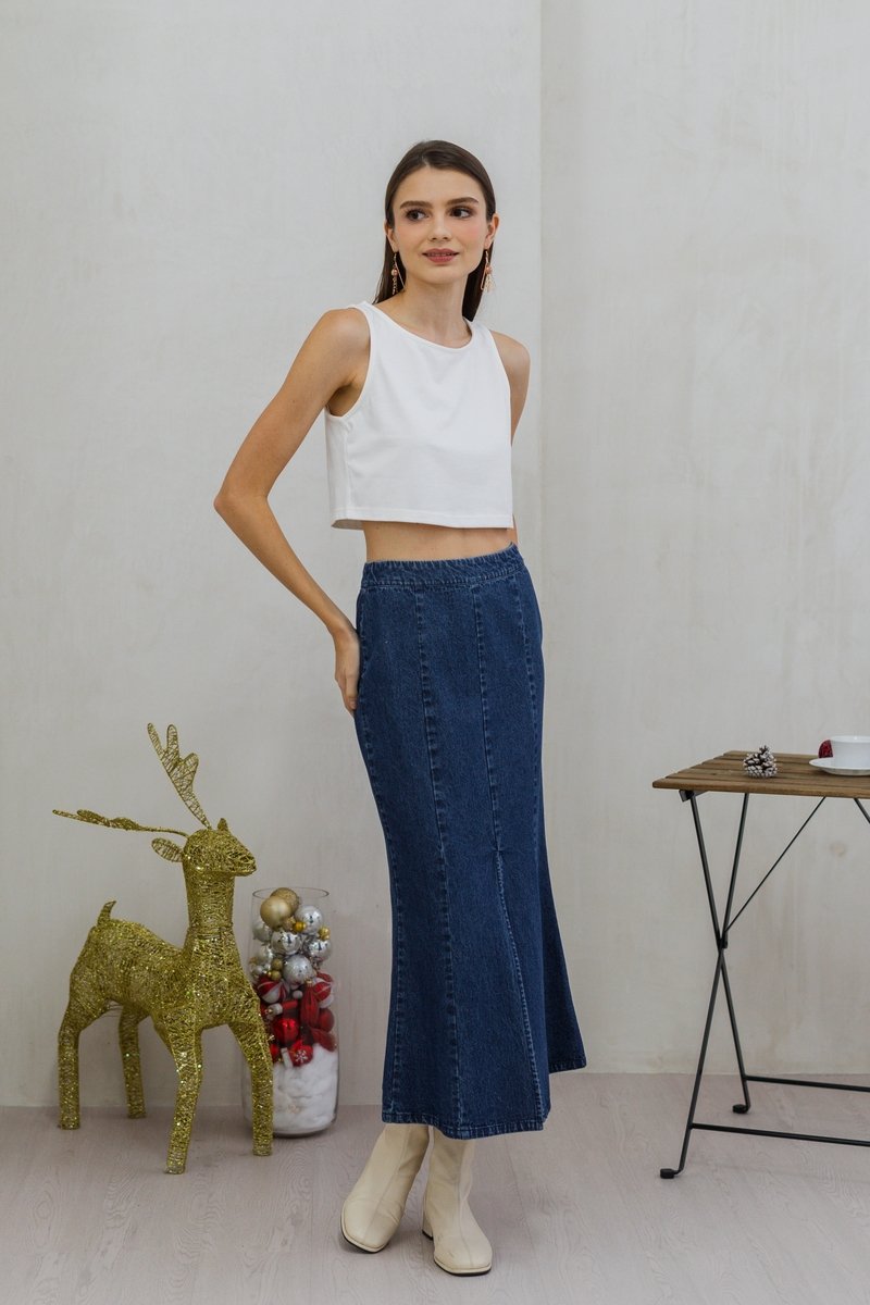 Sadie Basic Tank Top in White