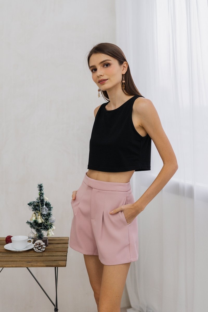 Sadie Basic Tank Top in Black