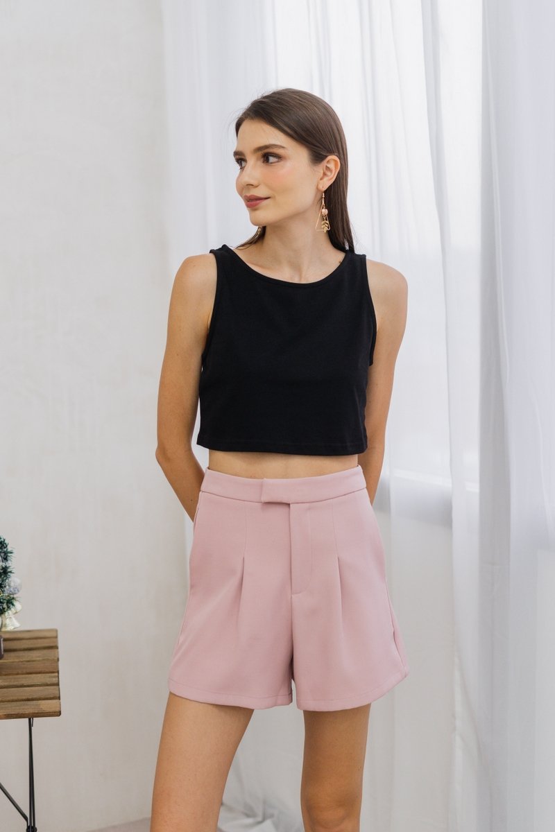 Sadie Basic Tank Top in Black
