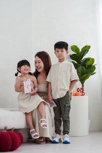 Maxine Button Down Kids Shirt in Sand