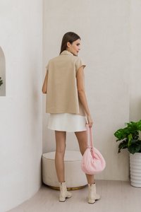 Vera Denim Shirt in Sand (XL)